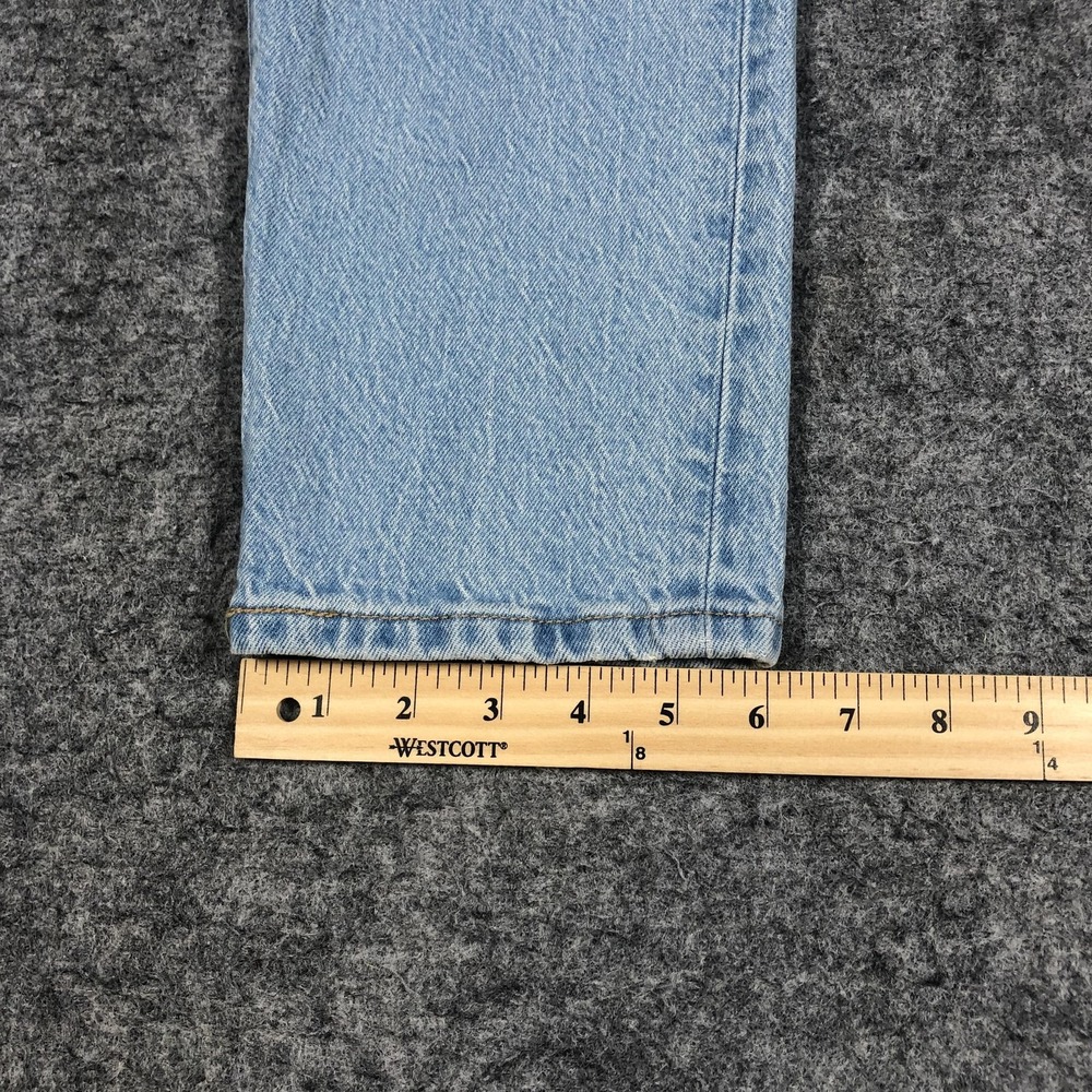 Levi's 501 Premium Jeans Womens 25x26 Light Wash High Rise Straight Big E - Picture 13 of 16